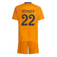 Real Madrid Antonio Rudiger #22 Udebanesæt Børn 2024-25 Kortærmet (+ Korte bukser)